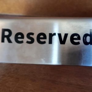 Reserved Sign