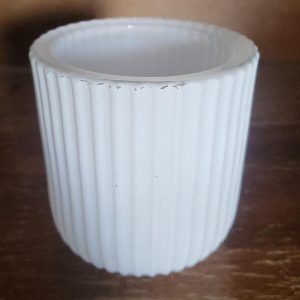 White Glass Votive