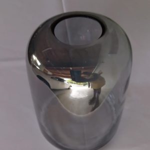 Charcoal Glass Vase