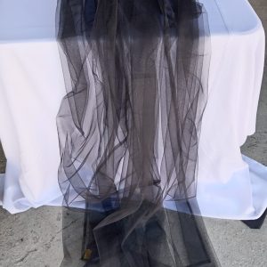 black tulle runner