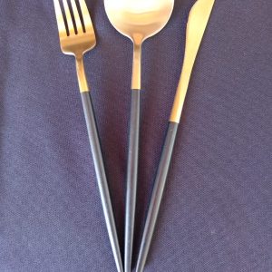 Dubai Black and Gold Cutlery