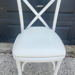 Chair White cross back